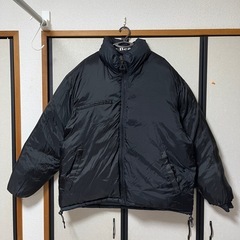 90s ☆ bear ベアー USA リバーシブル ダウンジャケットの画像