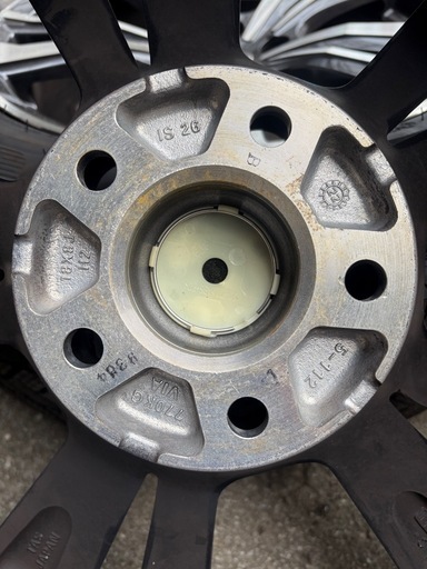 255/60R18 ミシュラン スタッドレス ホイルセット 18×8J 112 5穴 外車用 アウディ Q5