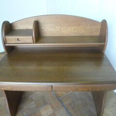 【中古】浜本工芸 学習机 本棚 袖ワゴン 子供 勉強机 デスク チェスト 国産 高級 Hamamotoの画像