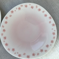 桜柄　平皿　2枚の画像