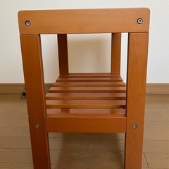 天然木スツールの画像