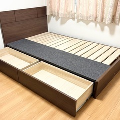 シモンズ セミダブル ベッドフレーム マットレス Beautyrest Newfitの画像