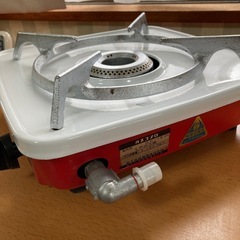 ガスコンロ 赤 一口 ガステーブルの画像