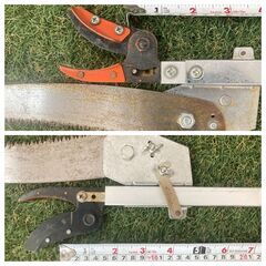 【売切御免！】893 鳥取県発 高枝切鋏 / 高枝切はさみ ノコギリ付 [ 最大約270㎝ ] 現状販売 広島 岡山 島根 兵庫 あぐり家鳥取中央店の画像