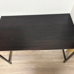 スタイリッシュデスク　ダークブラウン　の画像