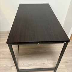 スタイリッシュデスク　ダークブラウン　の画像