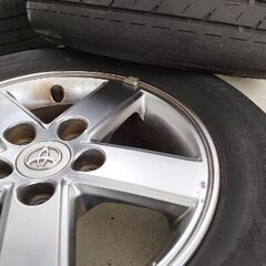 トヨタ純正アルミホイール＋夏タイヤ４本セットの画像