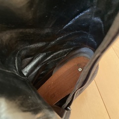 レディース ブーツ ショート 黒 スエード ヨシエイナバ 23の画像