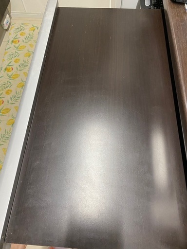 《予定者決定》レンジ食器棚 食器棚120cm幅 スライドテーブル付　国産 美品 モイス仕様