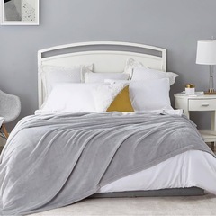 新品毛布 冬用 ブランケット 140x200cm マイクロファイバー四季適用ベージュの画像