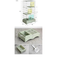 猫ゲージ　３段(段数変更可能)の画像