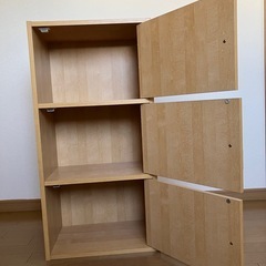 ★20%引！★あると便利な扉付き3段ボックスの画像