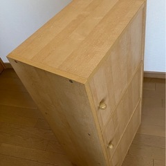 ★20%引！★あると便利な扉付き3段ボックスの画像