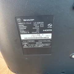 テレビジャンク品　燃えないゴミ袋付きの画像