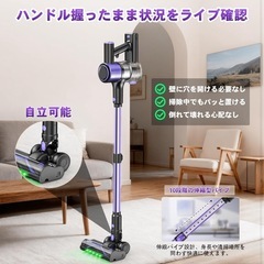 【取引中】掃除機 コードレス 70Kpa 超強力吸引 自立式 大掃除 リビング ハンディの画像