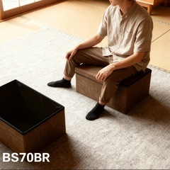 新品 収納 ベンチ 折りたたみ式 耐荷重200kg 収納 足置き 椅子 ボックス　 2点セットの画像