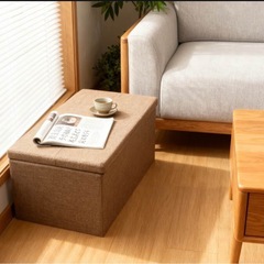 収納 ベンチ 折りたたみ式 耐荷重200kg 収納 足置き 椅子 ボックス 2点セットの画像