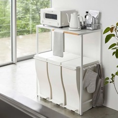 伸縮可能　キッチンラックの画像