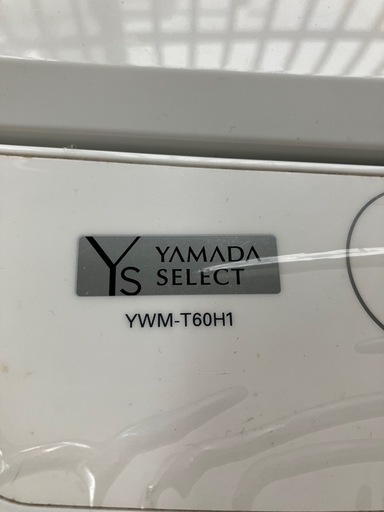 6kg洗濯機　ヤマダ　YAMADA YWM-T60H1 2021年製　