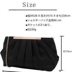 パーティバッグ　ブラックの画像