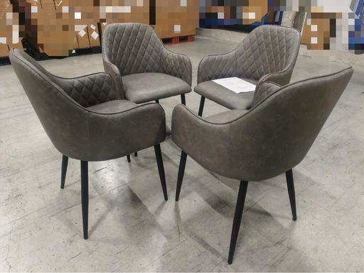 新品·食卓椅子 リビング ダイニング 北欧リビングチェア 本革質感 4脚セット 食卓椅子 リビング ダイニング 北欧リビングチェア 本革質感 4脚セット