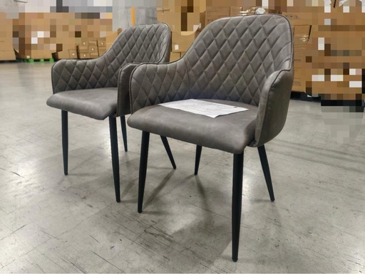 食卓椅子 リビング ダイニング 北欧リビングチェア 本革質感 2脚セット