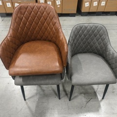 食卓椅子 リビング ダイニング 北欧リビングチェア 本革質感 4脚セットの画像