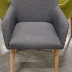 グレー アームチェア 2つセット 9025GYの画像