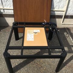 OJM0033S)こたつ机 リブルBK　ニトリ 幅：約70cm  高さ：約38,5cm 奥行：約70cm 中古品【取りに来られる方限定】の画像