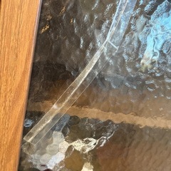 収納棚 家具 インテリア 使用感あり ひびある為ジャンク扱い　引き取り希望の画像