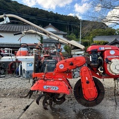 シバウラ　管理機 正逆ロータリー 1輪　ネギ 土寄せ　培士 溝掘り溝上げ　中耕　除草　跳ね上げ 4馬力 家庭菜園 ハウス　宮崎の画像