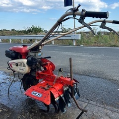 シバウラ　管理機 正逆ロータリー 1輪　ネギ 土寄せ　培士 溝掘り溝上げ　中耕　除草　跳ね上げ 4馬力 家庭菜園 ハウス　宮崎の画像