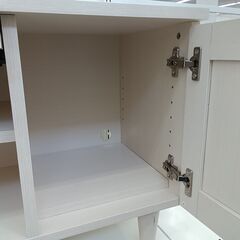★リユースのサカイ日立店★HJ8425  テレビ台 オフホワイト H47×D42×W89.5 クリーニング済み の画像
