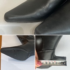 AZUL by moussy 今季新作　ロングブーツ　ブラック　Lサイズ　24〜24.5位　ローヒールブーツの画像