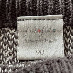 futafuta ジグザグニットセーター　90センチの画像