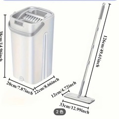 再利用可能なモップパッド付き掃除ツールの画像