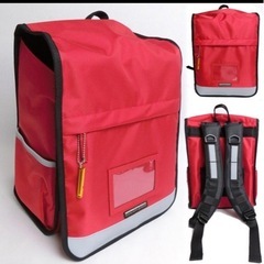 presaveプレセーブ 多機能ランドセル 防災/軽量/大容量 オレンジ 赤の画像