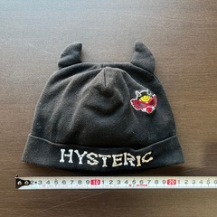 ヒステリックミニ　デビルのツノ付き　帽子　フリーサイズ　だいたい2歳くらいまで 
の画像