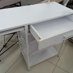 ★リユースのサカイ日立店★HJ8430  デスク ホワイト H85.5×D40×W120 クリーニング済み の画像