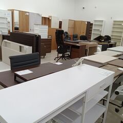 ★リユースのサカイ日立店★HJ8430  デスク ホワイト H85.5×D40×W120 クリーニング済み の画像