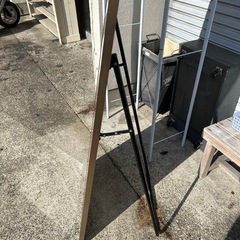 金属製フレーム 大型ミラーの画像