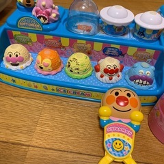 決定！！破格！激安！日曜までの出品！アンパンマン アイスクリーム屋さんセット　除菌済み　動作確認済みの画像