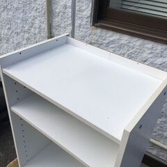 OJM0034S)3段カラーボックス/収納棚 幅：約42cm  高さ：約88cm 奥行：約30cm 中古品【取りに来られる方限定】の画像