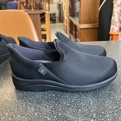 サ2511-460 あゆみ コンフォート シューズ ブラック 22.0-22.5cm 未使用品の画像