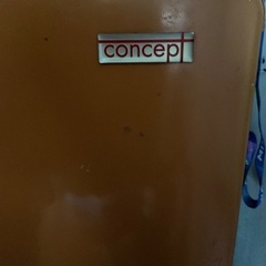 レトロなオレンジの冷蔵庫(ジャンク品です)の画像