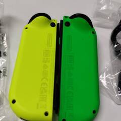 【良品】Nintendo Switch Joy-Con/ネオンイエローグリーン/グリップセット！の画像