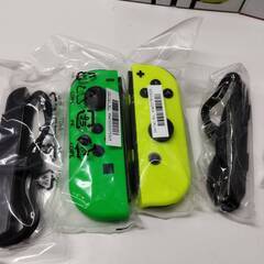 【良品】Nintendo Switch Joy-Con/ネオンイエローグリーン/グリップセット！の画像