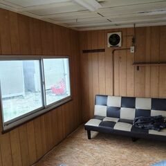 2.8坪 プレハブハウス、ユニットハウス●外寸長さ454cm●工場.作業場.キャンプ場.事務所.休憩室.離れ●近県配送●福岡発●の画像