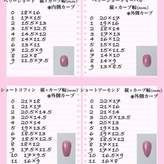 ネイルチップ　測定用の画像