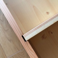 無印良品 木製ベッド用下収納ボックス仕切り付き パイン材 天然木 収納 ベッドの画像